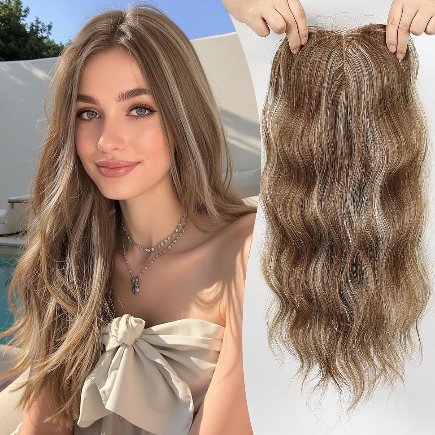 💎 Final Hours –💝2026 New Lightweight & Breathable Wavy Hair Topper