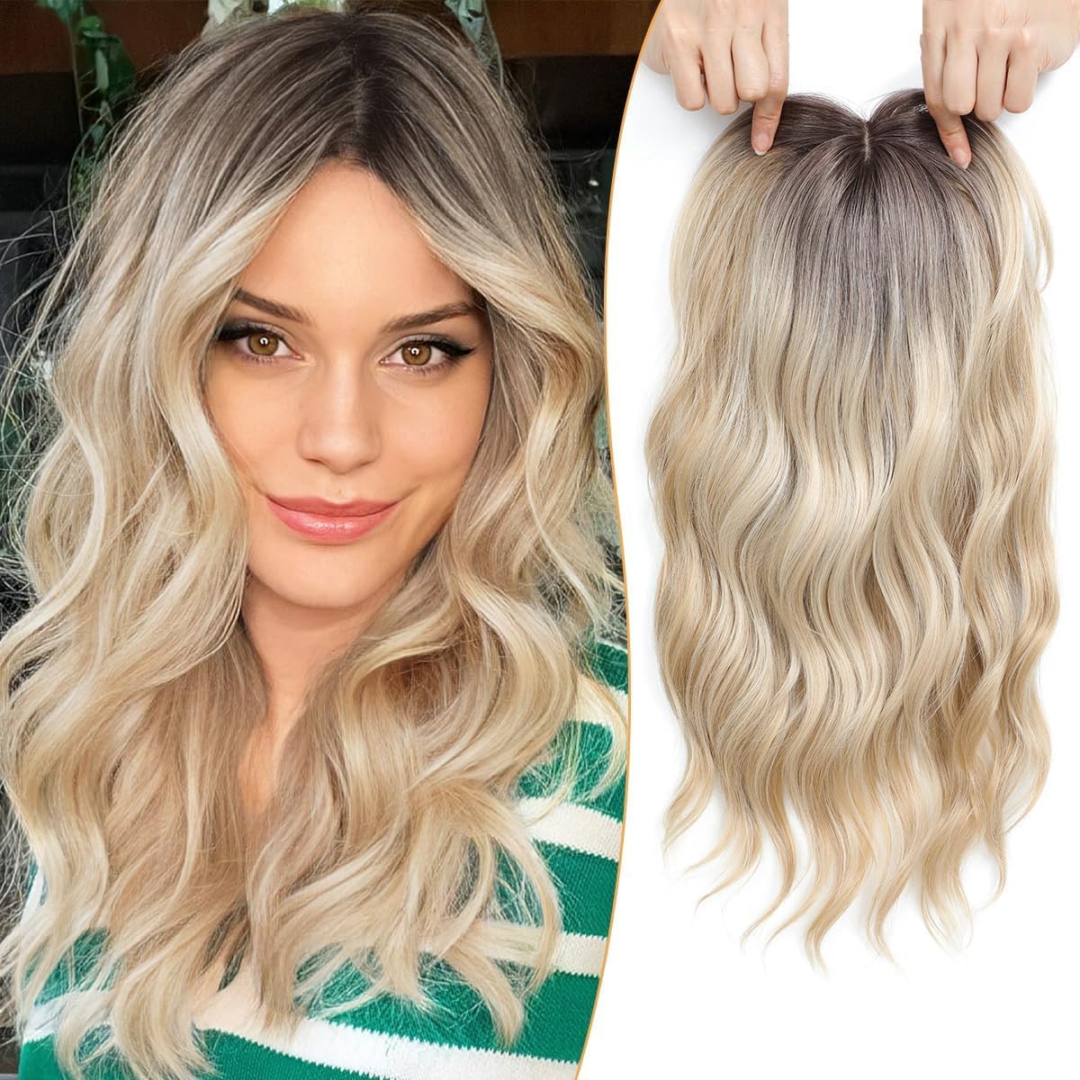 💎 Final Hours –💝2026 New Lightweight & Breathable Wavy Hair Topper