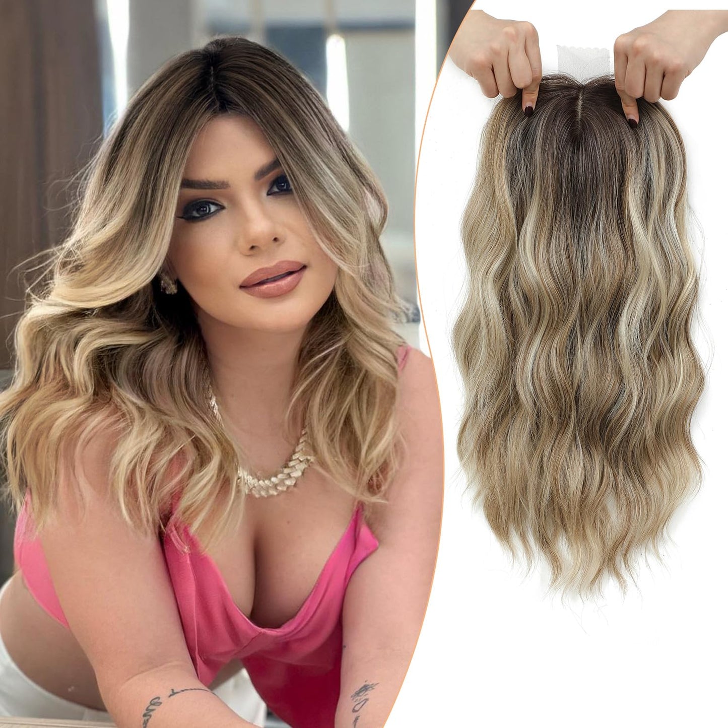💎 Final Hours –💝2026 New Lightweight & Breathable Wavy Hair Topper