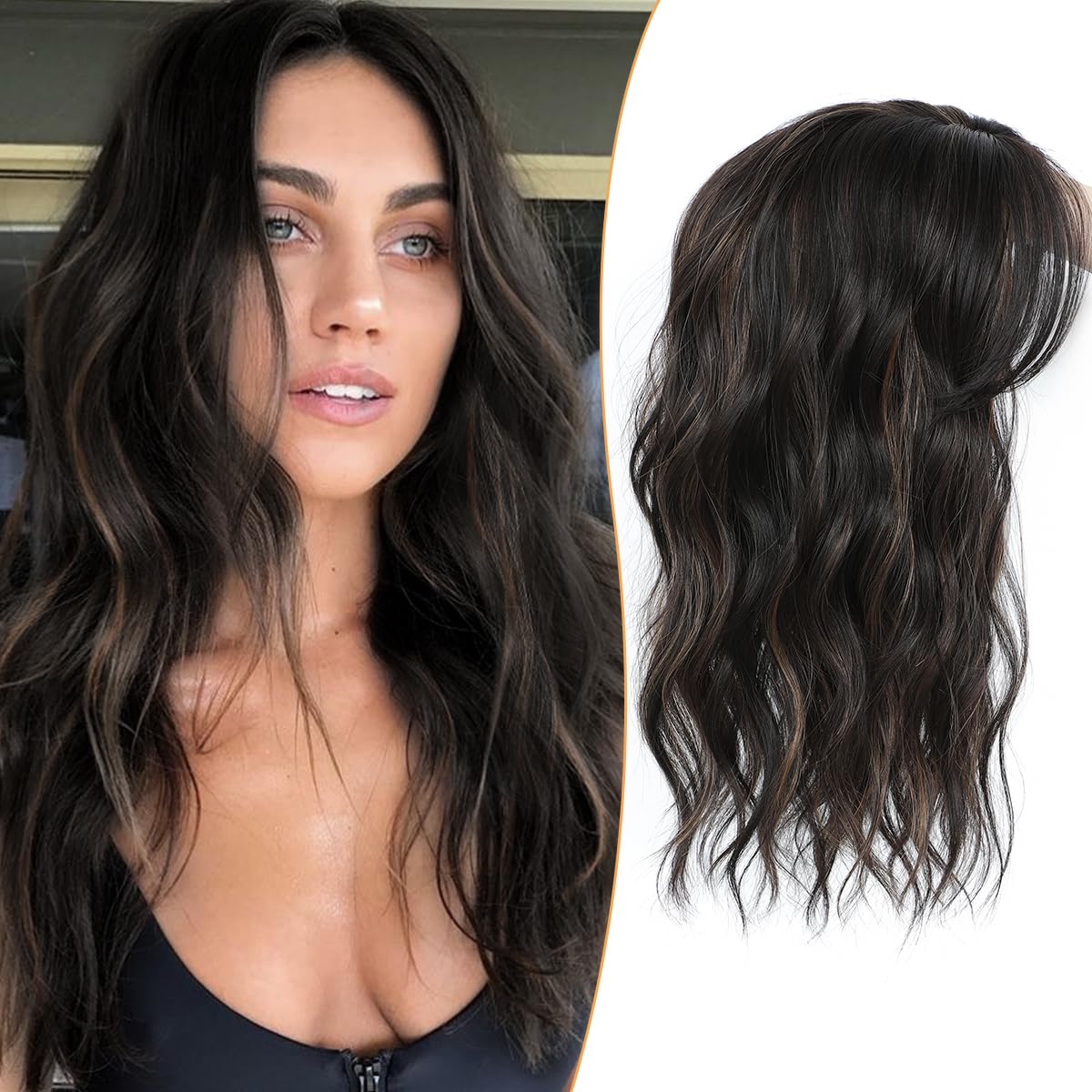 💎 Final Hours –💝2026 New Lightweight & Breathable Wavy Hair Topper