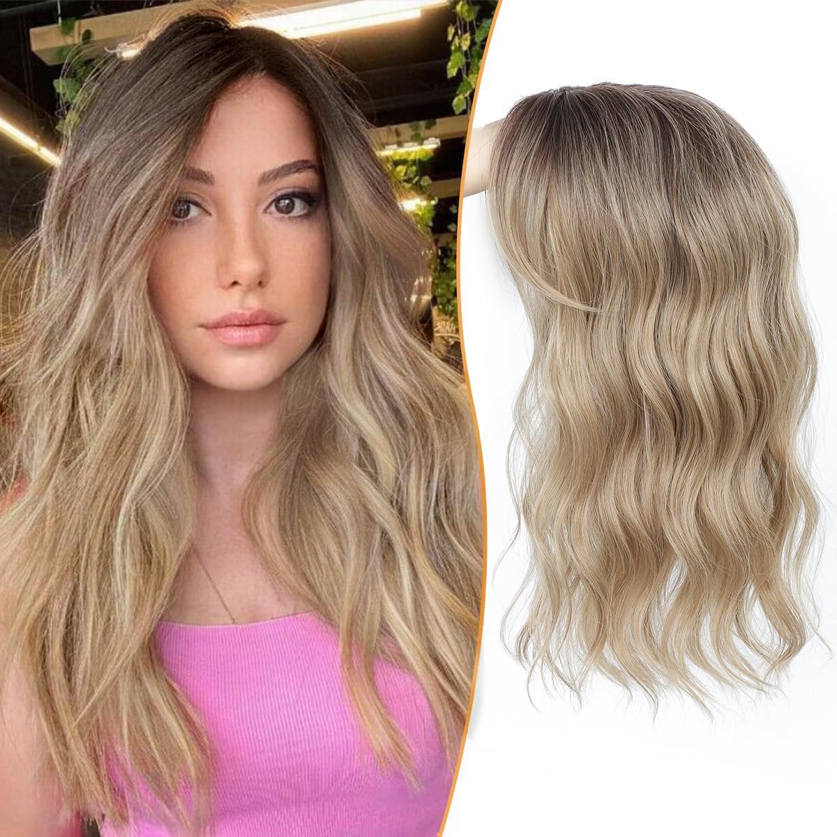 💎 Final Hours –💝2026 New Lightweight & Breathable Wavy Hair Topper