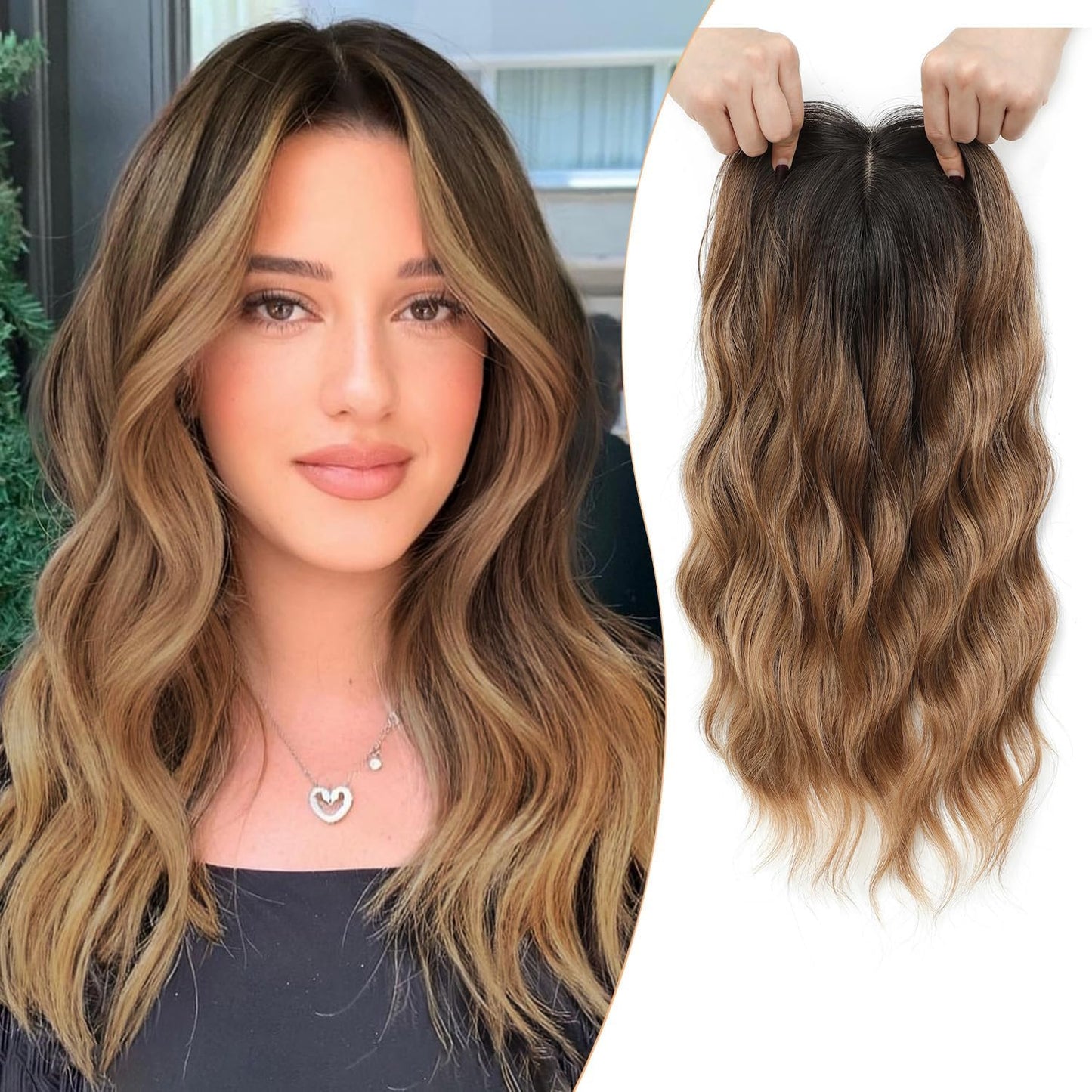 💎 Final Hours –💝2026 New Lightweight & Breathable Wavy Hair Topper