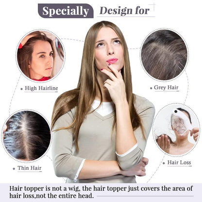 💎 Final Hours –💝2026 New Lightweight & Breathable Wavy Hair Topper