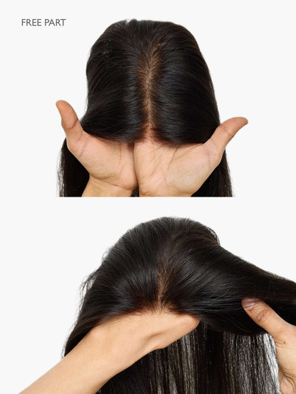 Receding Hairline - Hybrid Topper (Wavy)