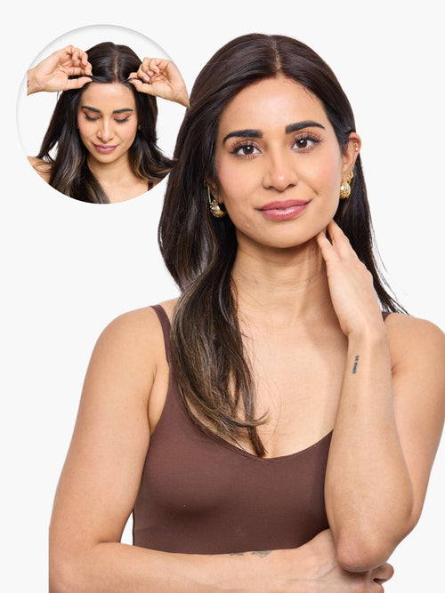 Receding Hairline - Hybrid Topper (Wavy)